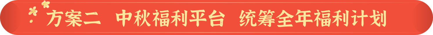 方案二 中秋福利平台 统筹全年福利计划